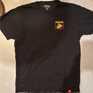 Vancouver Canucks graphic tee with retro design